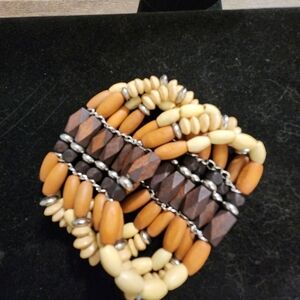 Fashion Jewelry Multi-Tone Beaded Bracelet